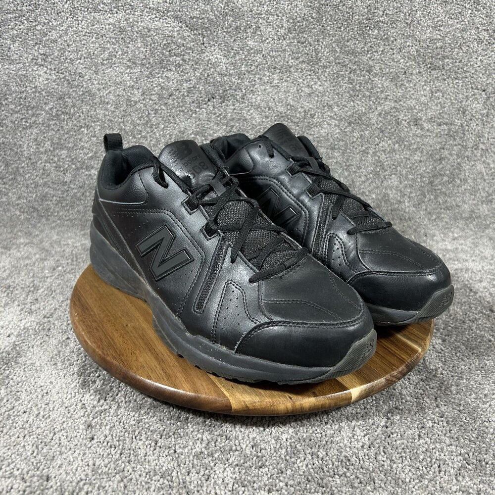 New Balance 608 V5 MX608AB5 Mens Size 12.5 4E Black Leather Walking Shoes Used - Picture 2 of 13
